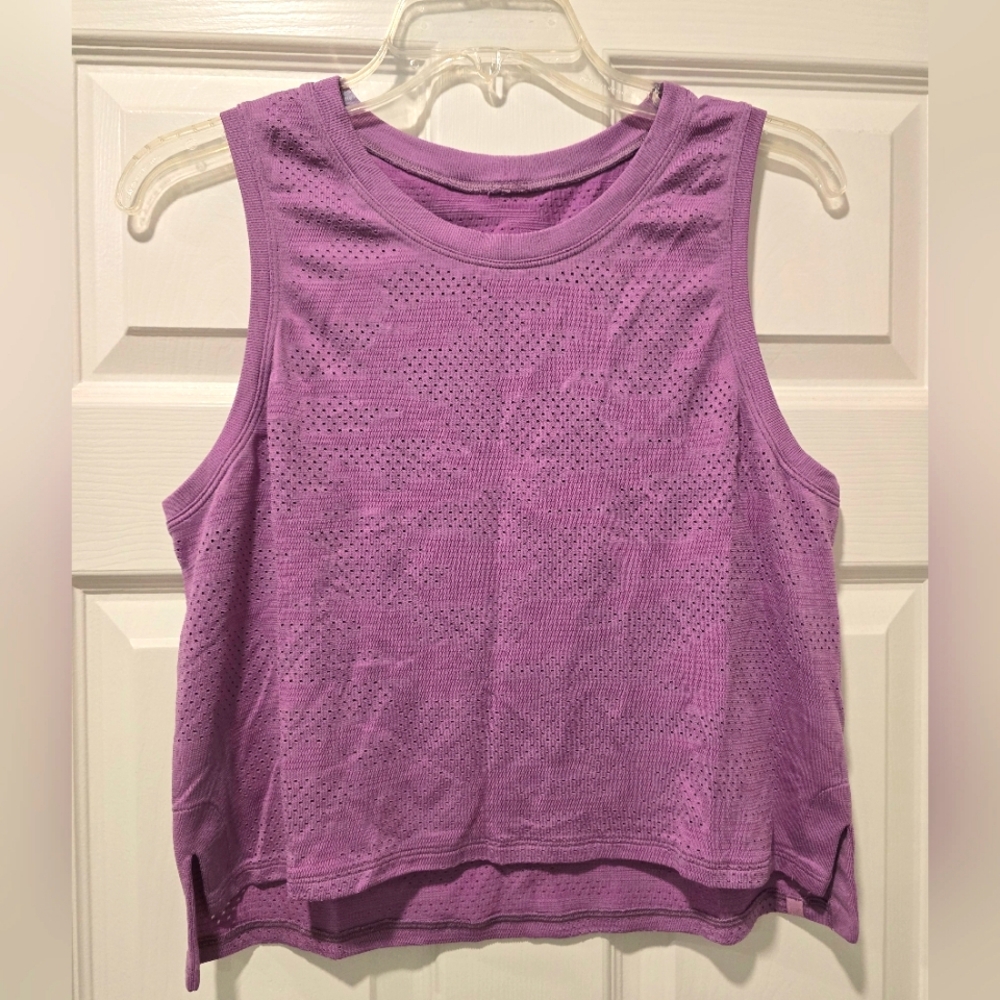 Lululemon TRAIN TO BE Tank Top *CamoDot CAMO, 8, Wisteria Purple